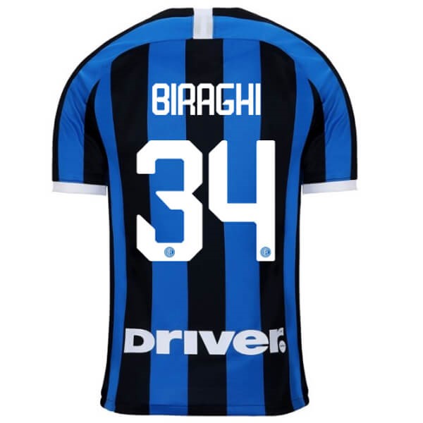 Camiseta Inter Milan NO.34 Biraghi 1ª 2019 2020 Azul